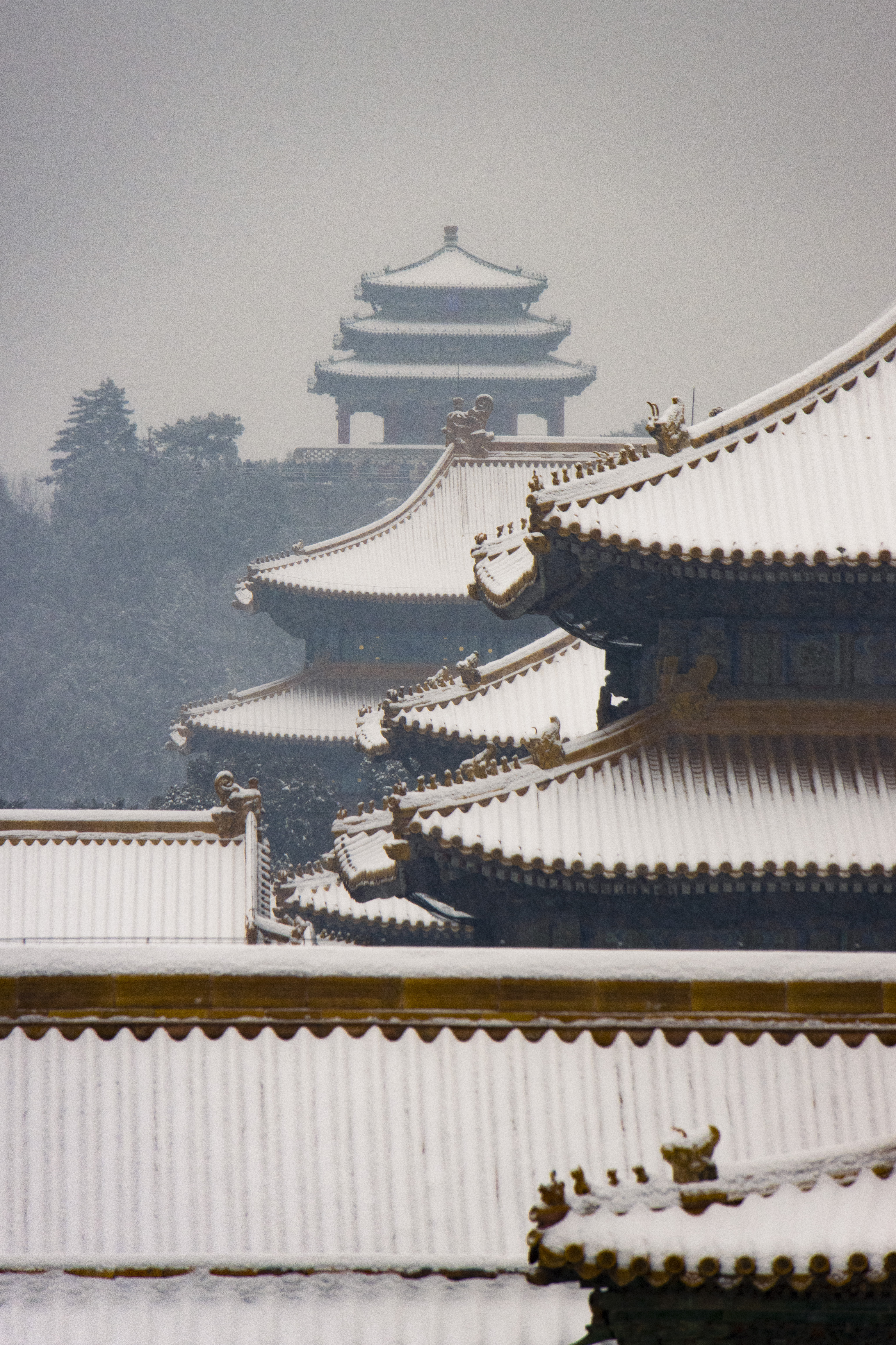 Snowfall at the Summer Palace